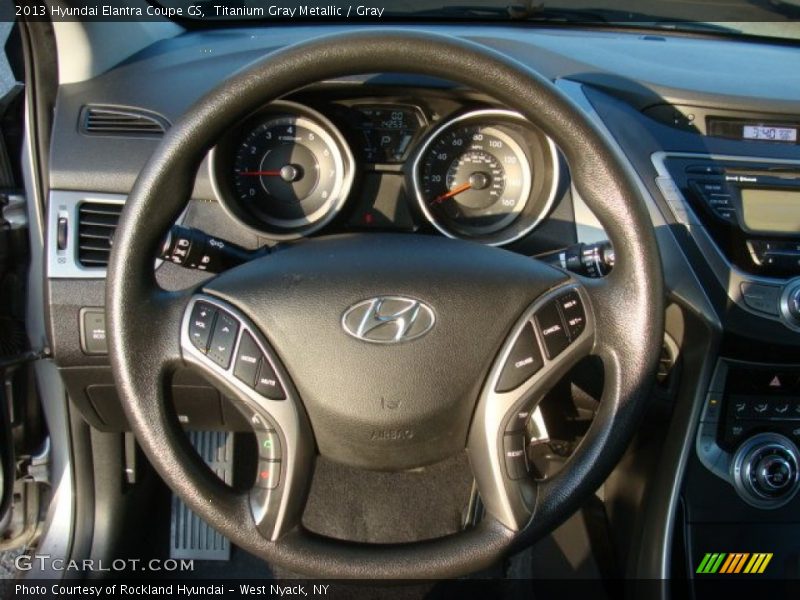Titanium Gray Metallic / Gray 2013 Hyundai Elantra Coupe GS