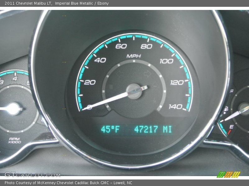 Imperial Blue Metallic / Ebony 2011 Chevrolet Malibu LT
