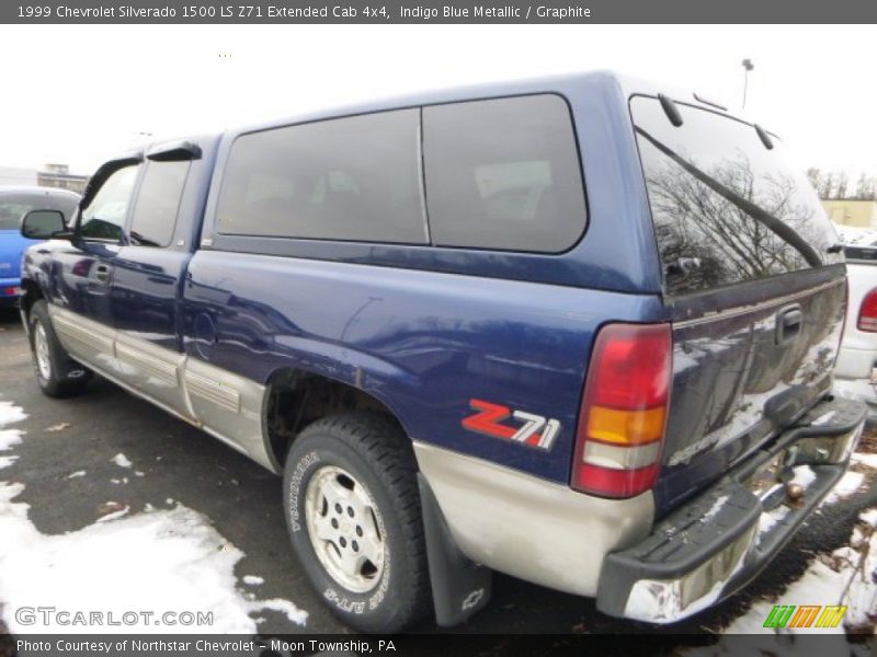 Indigo Blue Metallic / Graphite 1999 Chevrolet Silverado 1500 LS Z71 Extended Cab 4x4