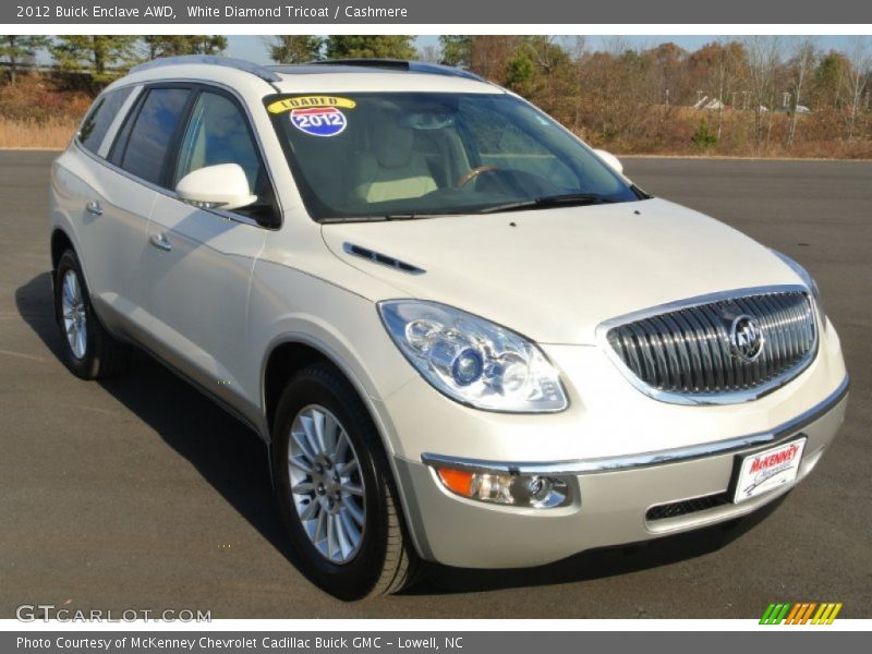 White Diamond Tricoat / Cashmere 2012 Buick Enclave AWD