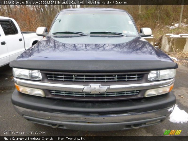 Indigo Blue Metallic / Graphite 1999 Chevrolet Silverado 1500 LS Z71 Extended Cab 4x4