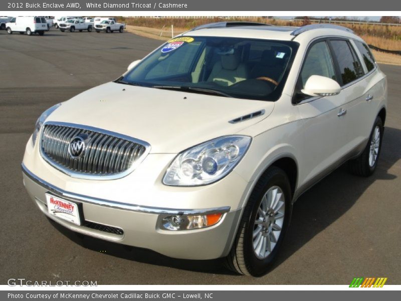 White Diamond Tricoat / Cashmere 2012 Buick Enclave AWD