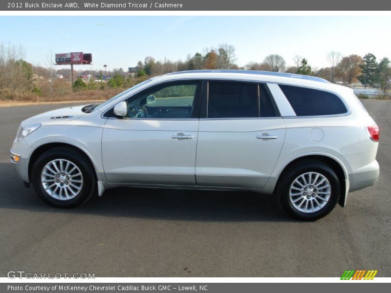 White Diamond Tricoat / Cashmere 2012 Buick Enclave AWD