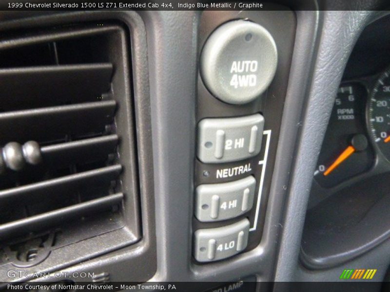 Indigo Blue Metallic / Graphite 1999 Chevrolet Silverado 1500 LS Z71 Extended Cab 4x4