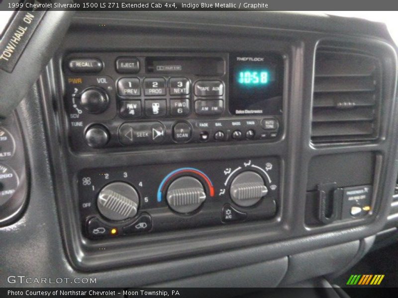 Indigo Blue Metallic / Graphite 1999 Chevrolet Silverado 1500 LS Z71 Extended Cab 4x4