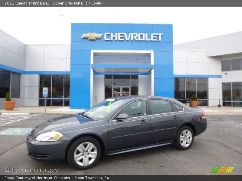 Cyber Gray Metallic / Ebony 2011 Chevrolet Impala LS