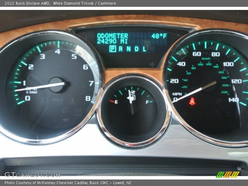 White Diamond Tricoat / Cashmere 2012 Buick Enclave AWD