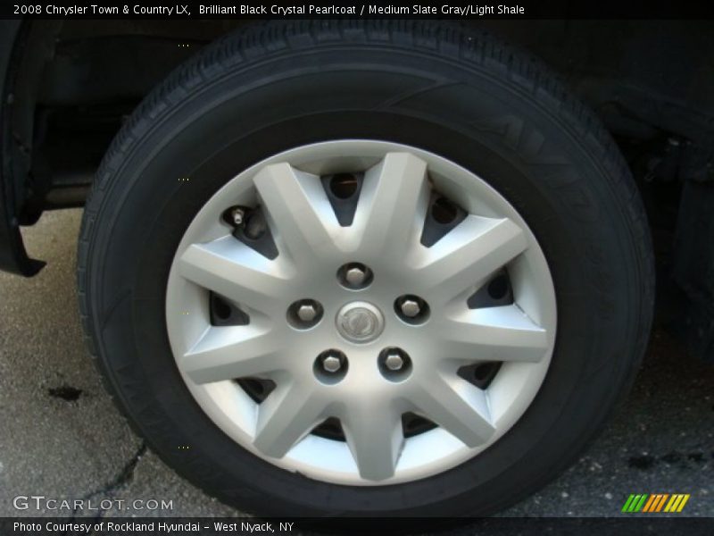 Brilliant Black Crystal Pearlcoat / Medium Slate Gray/Light Shale 2008 Chrysler Town & Country LX