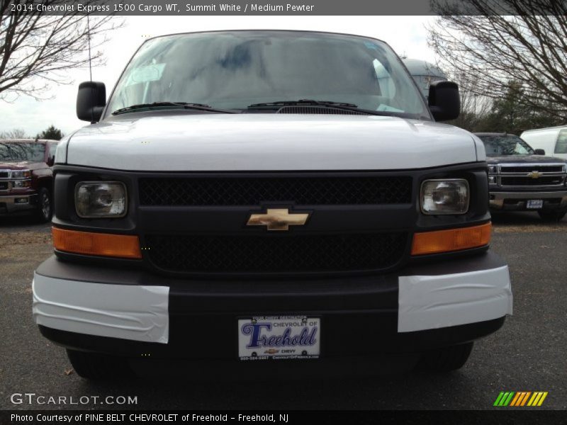 Summit White / Medium Pewter 2014 Chevrolet Express 1500 Cargo WT