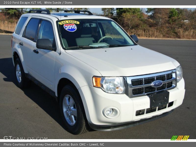 White Suede / Stone 2010 Ford Escape XLT V6