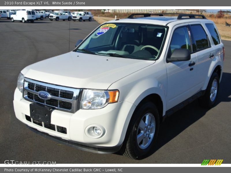White Suede / Stone 2010 Ford Escape XLT V6