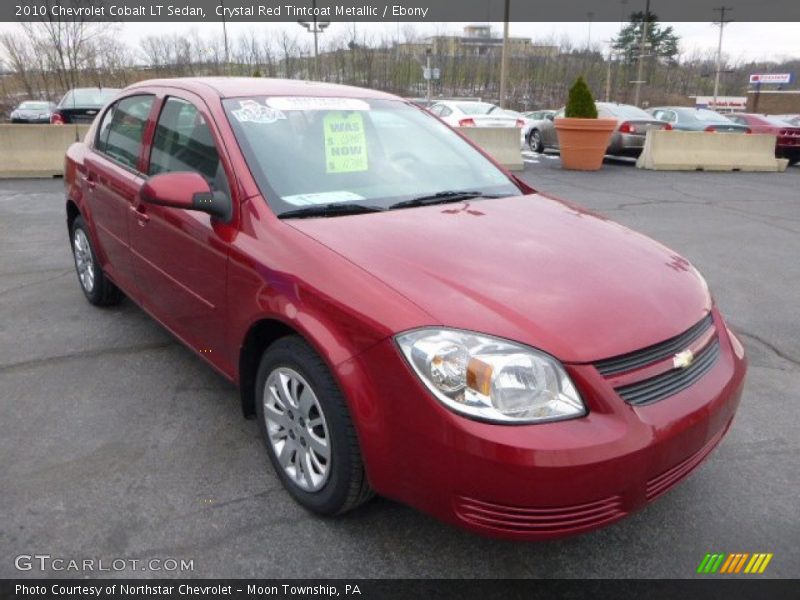 Crystal Red Tintcoat Metallic / Ebony 2010 Chevrolet Cobalt LT Sedan