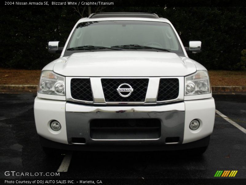 Blizzard White / Graphite/Titanium 2004 Nissan Armada SE