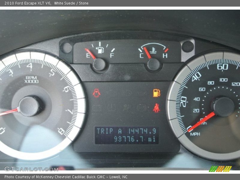 White Suede / Stone 2010 Ford Escape XLT V6
