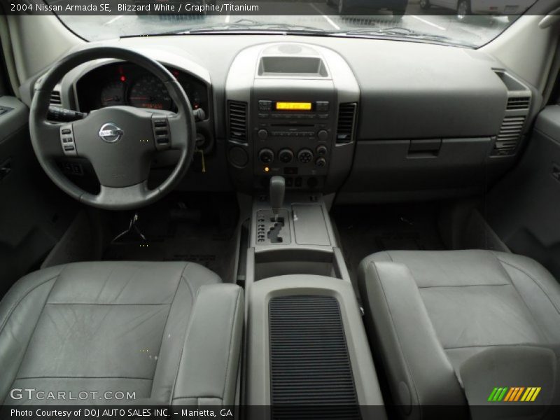 Blizzard White / Graphite/Titanium 2004 Nissan Armada SE
