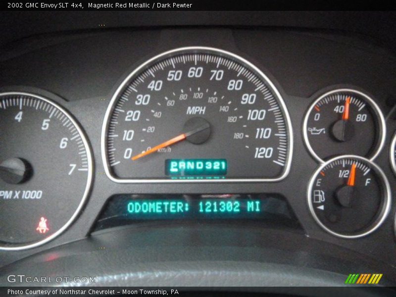 Magnetic Red Metallic / Dark Pewter 2002 GMC Envoy SLT 4x4