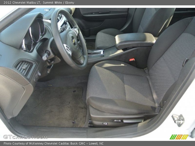 Summit White / Ebony 2012 Chevrolet Malibu LT
