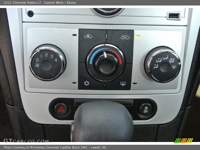 Summit White / Ebony 2012 Chevrolet Malibu LT