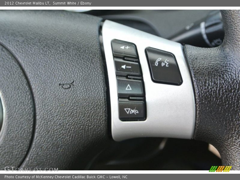 Summit White / Ebony 2012 Chevrolet Malibu LT