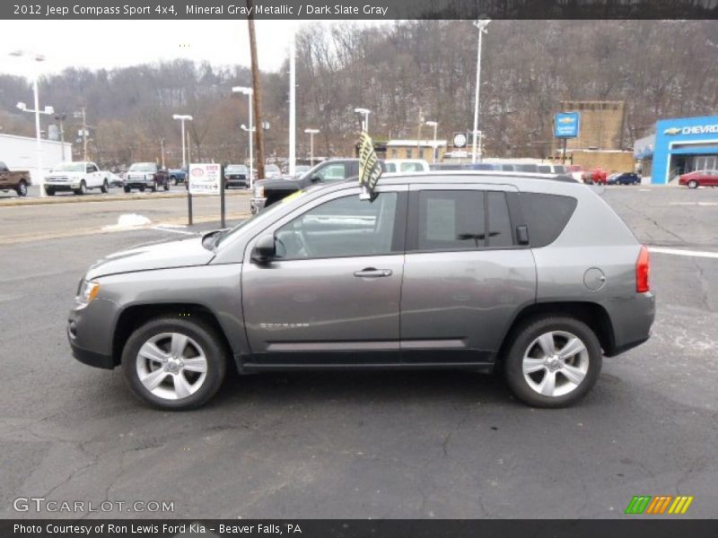 Mineral Gray Metallic / Dark Slate Gray 2012 Jeep Compass Sport 4x4