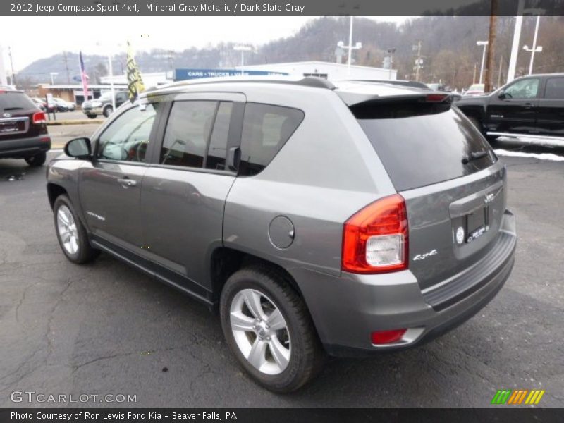 Mineral Gray Metallic / Dark Slate Gray 2012 Jeep Compass Sport 4x4