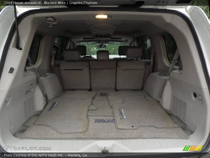 Blizzard White / Graphite/Titanium 2004 Nissan Armada SE