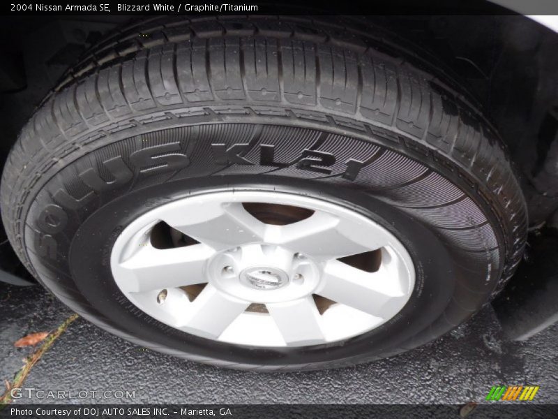 Blizzard White / Graphite/Titanium 2004 Nissan Armada SE