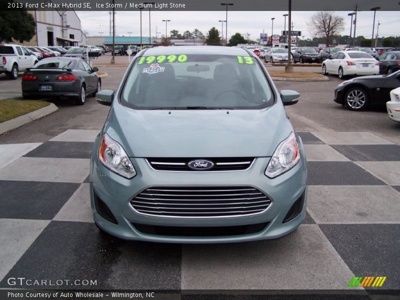 Ice Storm / Medium Light Stone 2013 Ford C-Max Hybrid SE