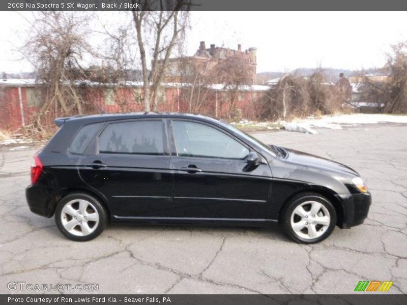 Black / Black 2008 Kia Spectra 5 SX Wagon