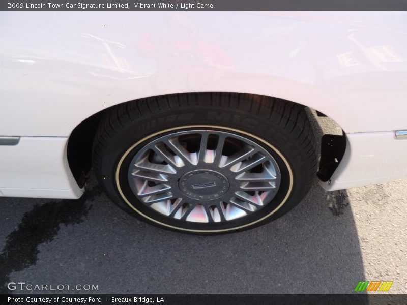 Vibrant White / Light Camel 2009 Lincoln Town Car Signature Limited