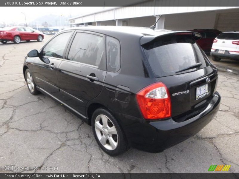 Black / Black 2008 Kia Spectra 5 SX Wagon