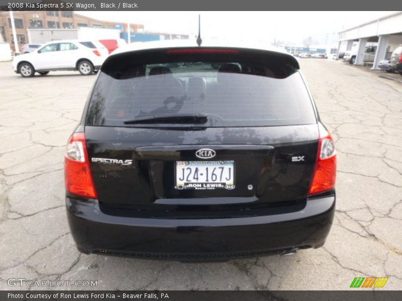 Black / Black 2008 Kia Spectra 5 SX Wagon