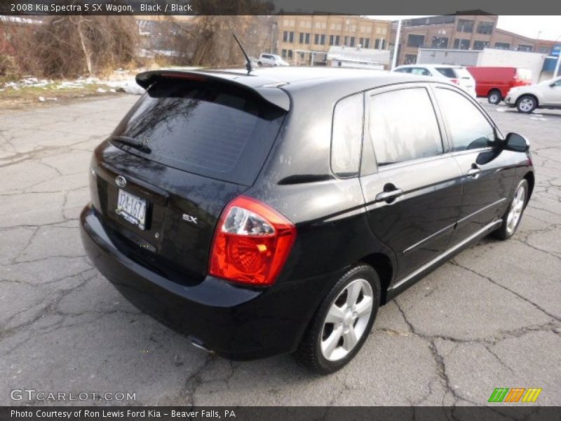 Black / Black 2008 Kia Spectra 5 SX Wagon
