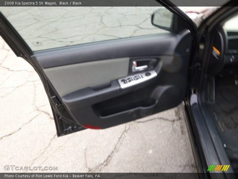 Black / Black 2008 Kia Spectra 5 SX Wagon