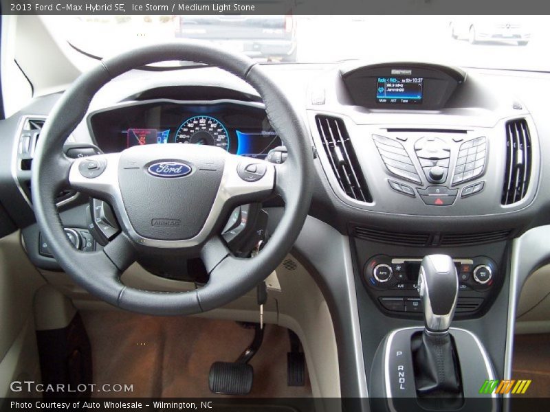 Ice Storm / Medium Light Stone 2013 Ford C-Max Hybrid SE