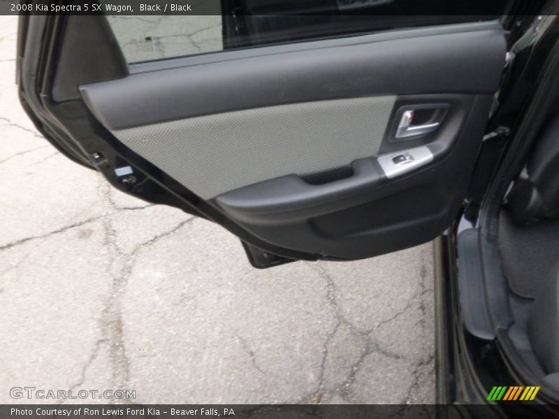 Black / Black 2008 Kia Spectra 5 SX Wagon