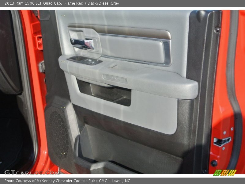 Flame Red / Black/Diesel Gray 2013 Ram 1500 SLT Quad Cab
