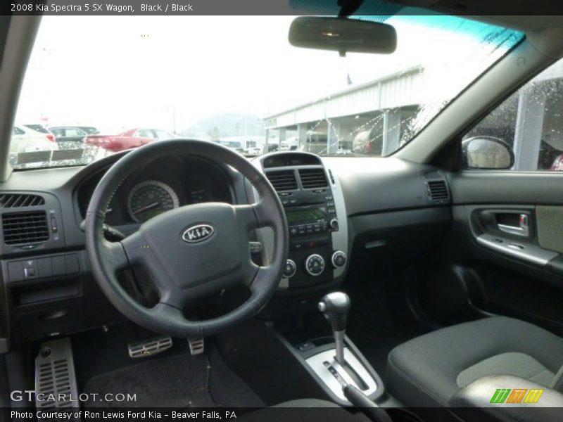 Black / Black 2008 Kia Spectra 5 SX Wagon