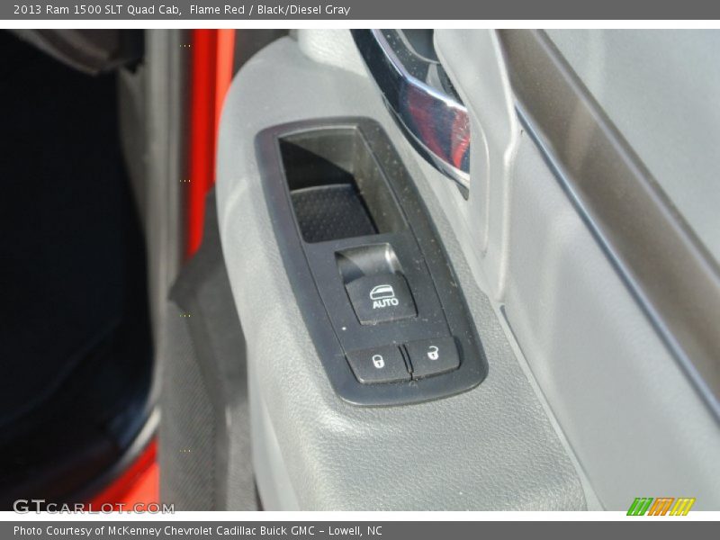 Flame Red / Black/Diesel Gray 2013 Ram 1500 SLT Quad Cab