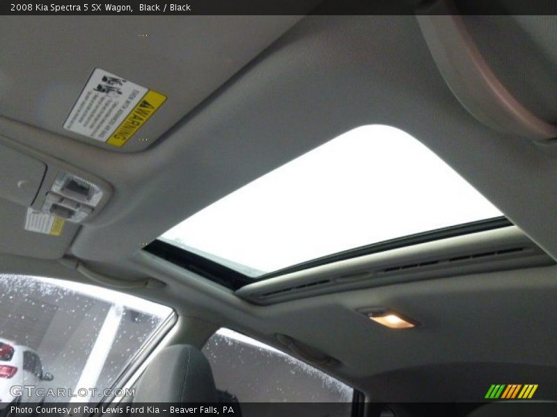 Black / Black 2008 Kia Spectra 5 SX Wagon