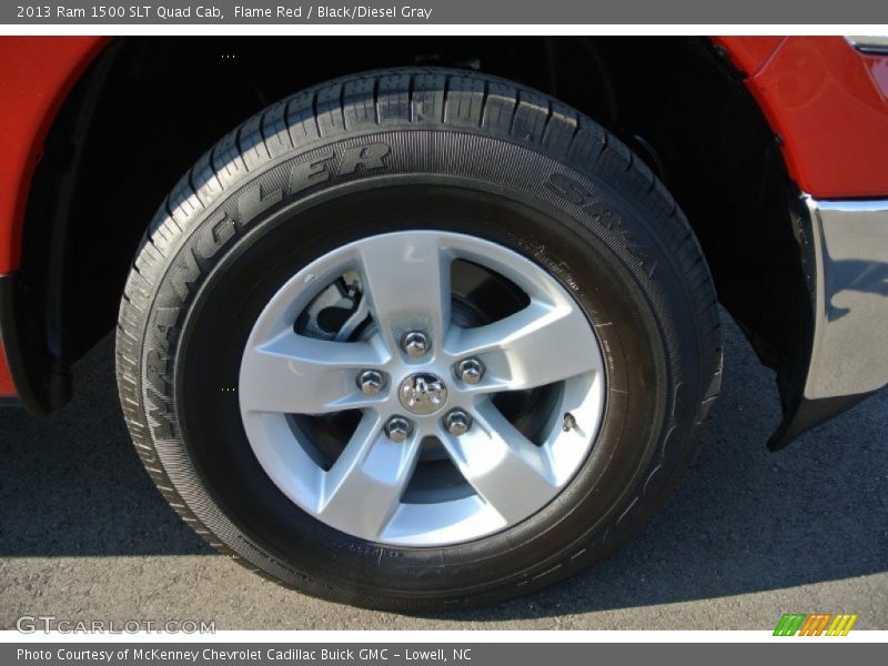 Flame Red / Black/Diesel Gray 2013 Ram 1500 SLT Quad Cab