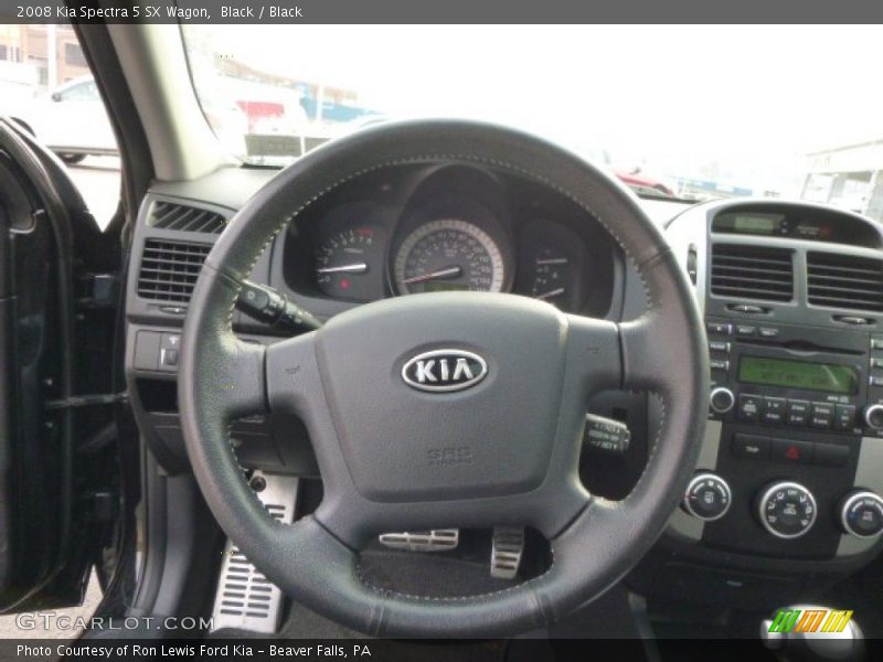 Black / Black 2008 Kia Spectra 5 SX Wagon