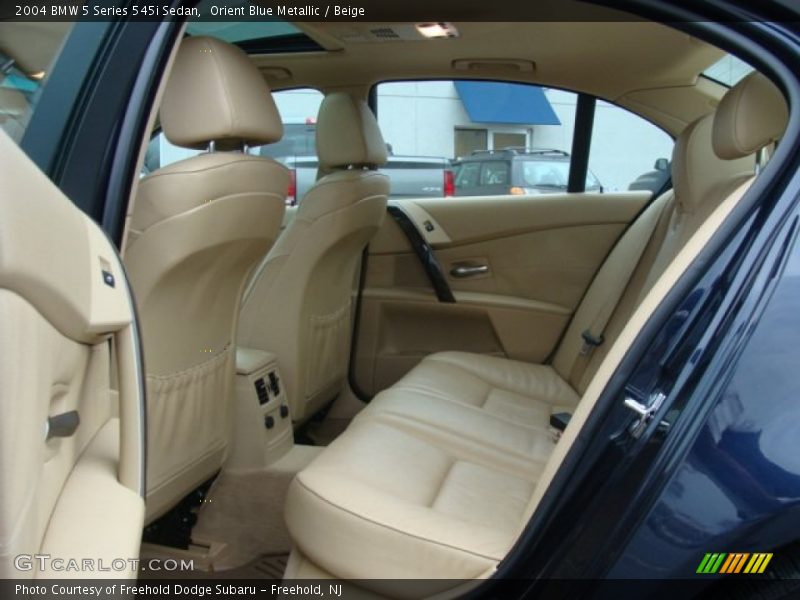Orient Blue Metallic / Beige 2004 BMW 5 Series 545i Sedan