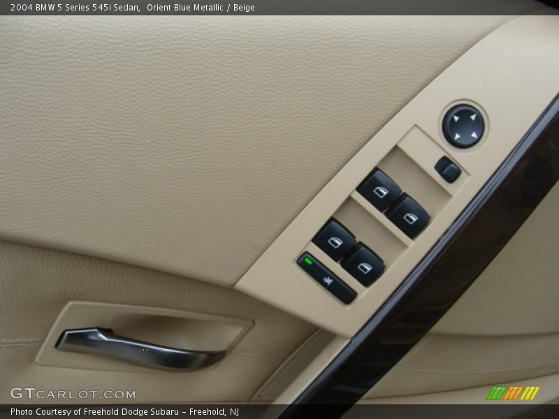 Orient Blue Metallic / Beige 2004 BMW 5 Series 545i Sedan