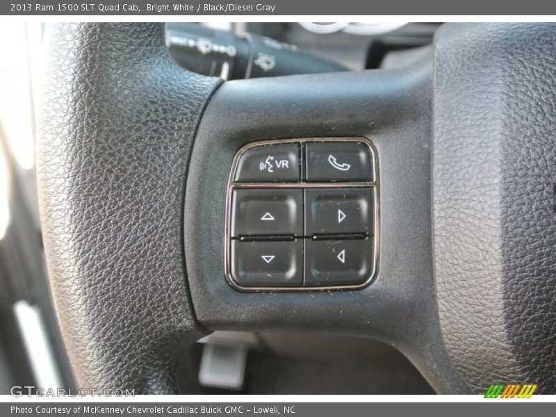 Bright White / Black/Diesel Gray 2013 Ram 1500 SLT Quad Cab