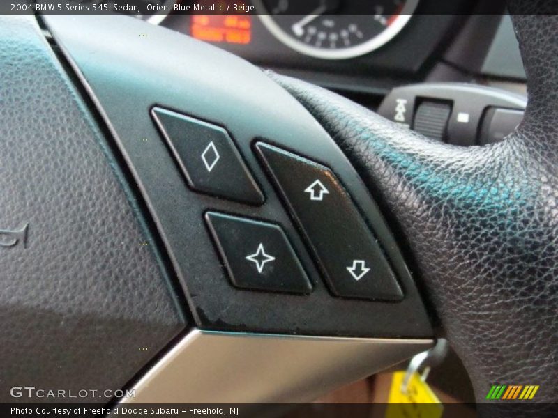 Orient Blue Metallic / Beige 2004 BMW 5 Series 545i Sedan