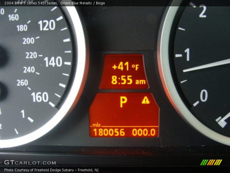 Orient Blue Metallic / Beige 2004 BMW 5 Series 545i Sedan