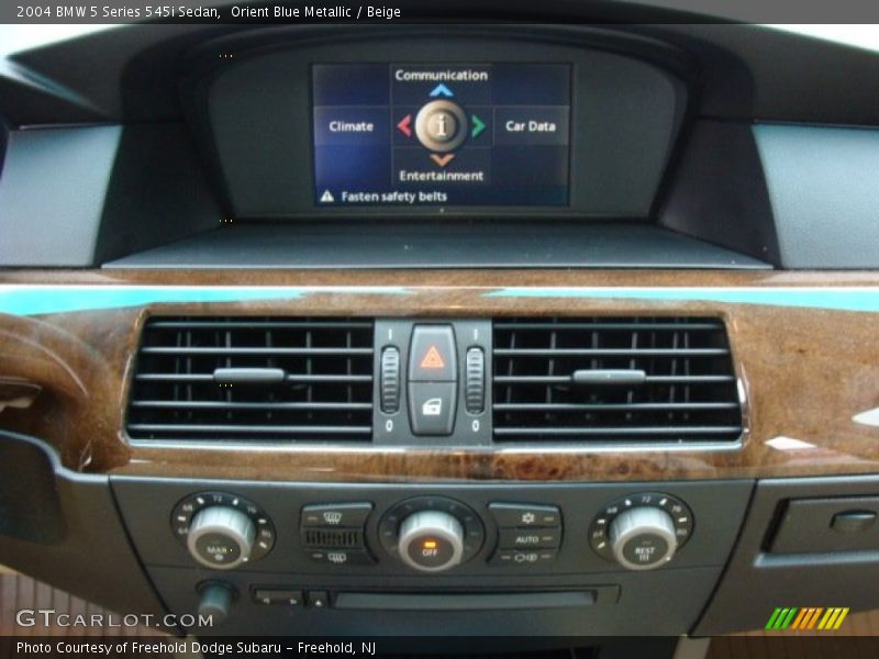 Orient Blue Metallic / Beige 2004 BMW 5 Series 545i Sedan