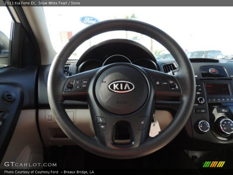 Snow White Pearl / Stone 2011 Kia Forte EX
