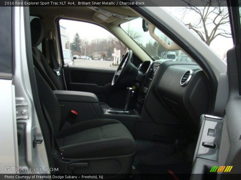 Brilliant Silver Metallic / Charcoal Black 2010 Ford Explorer Sport Trac XLT 4x4